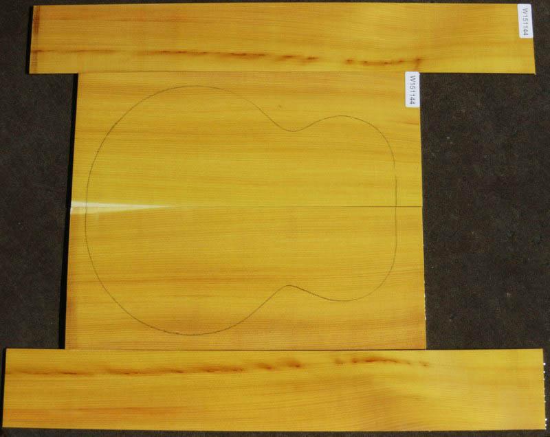 Osage Orange Jumbo Guitar Set