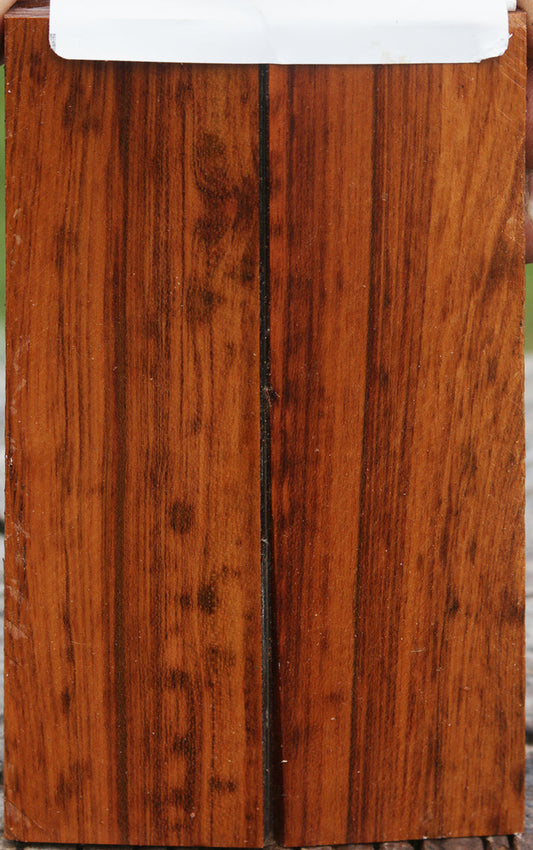 Bookmatched Striped Snakewood Knife Scales Set