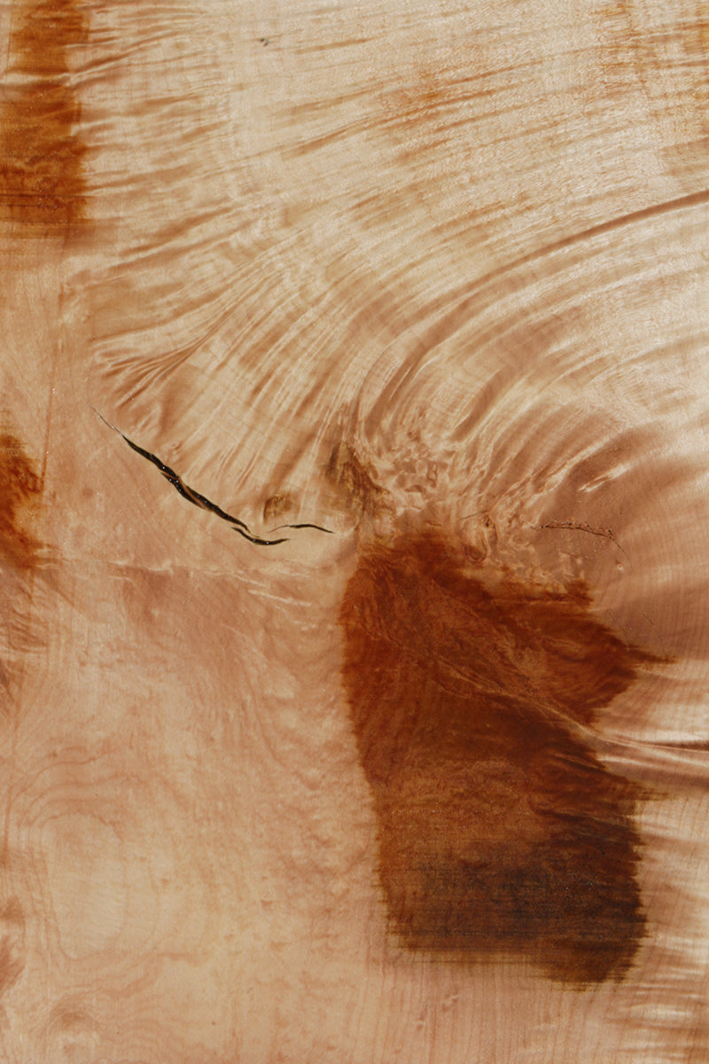 Quilted Fiddleback Maple Live Edge Lumber