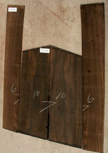 Gabon Ebony Guitar Backs and Sides