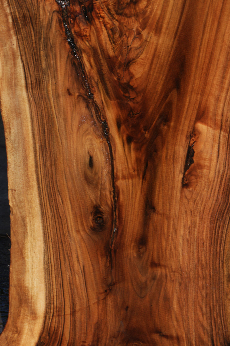 Extra Fancy Rustic Claro Walnut Live Edge Slab (Freight Shipping Required)