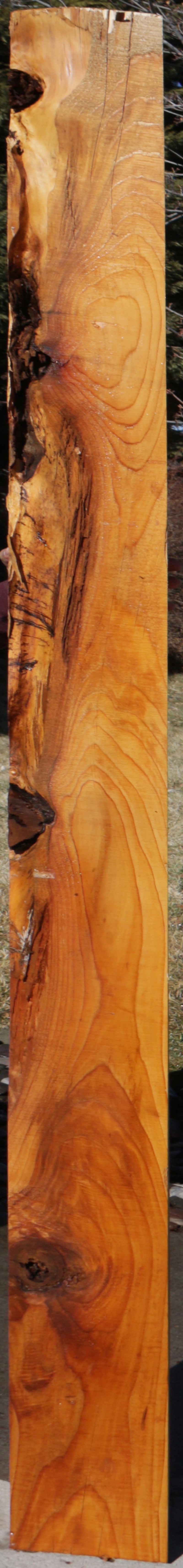 Rustic Red Cedar Live Edge Mantel (Ships Freight, Free Shipping Excluded)
