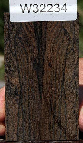 Bookmatched Ziricote Knife Scales