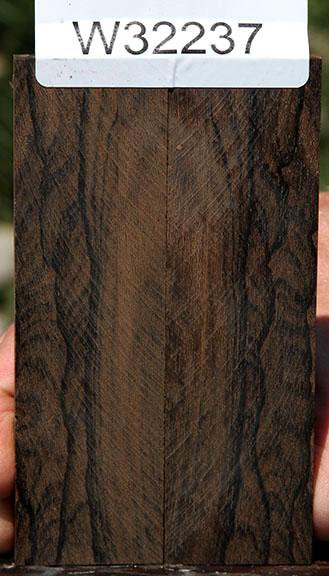 Bookmatched Ziricote Knife Scales