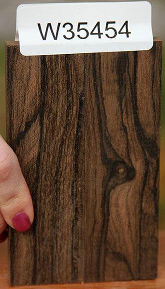 Bookmatched Ziricote Knife Scales