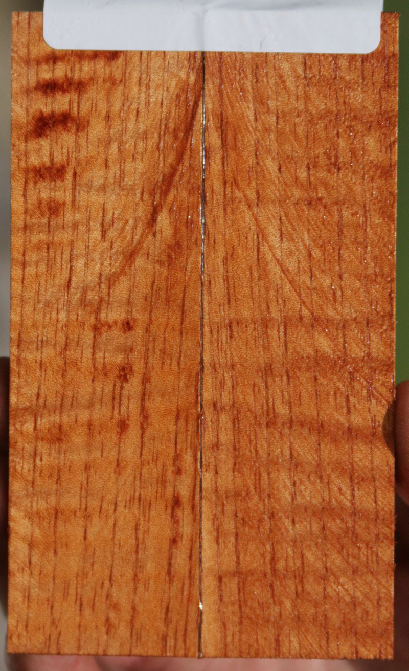 Curly Spanish Cedar Knife Scales