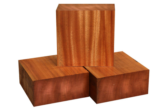 African Mahogany Bowl Blank (10" x 10" x 4")