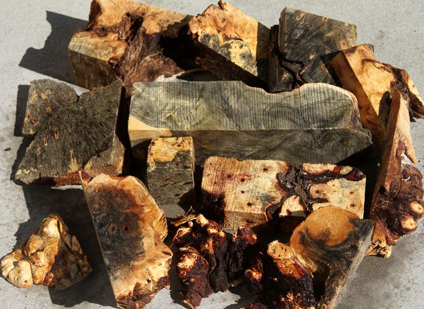 Buckeye Burl Cut Offs - Medium Box (MFRB)