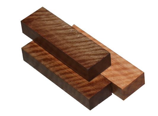 Figured Asian Satinwood Knife Blank (5” x 1-½” x 1”)