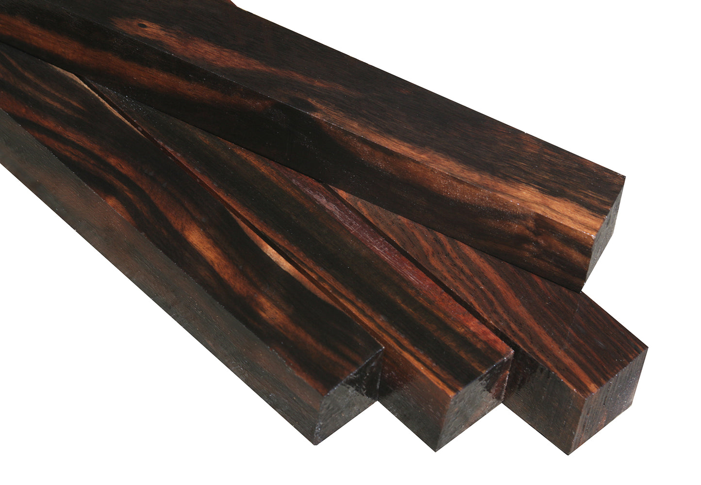 Striped Ceylon Ebony Turning Square (12" x 1" x 1")
