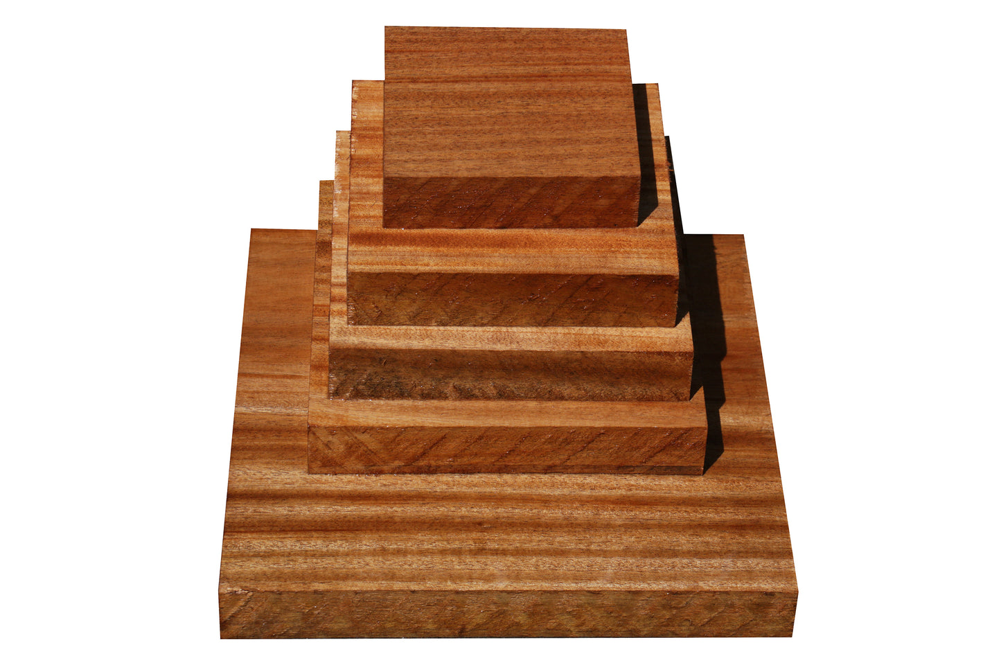 African Mahogany Platter Blank (15" x 15" x 1-7/8")