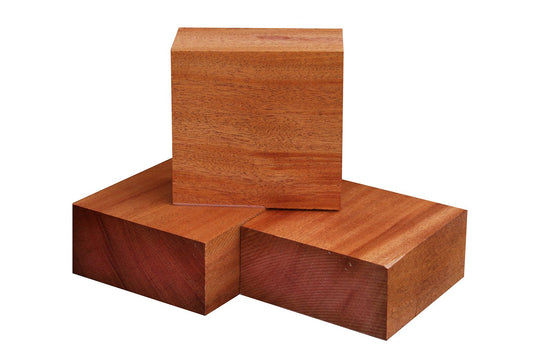African Mahogany Bowl Blank (7" x 7" x 4")