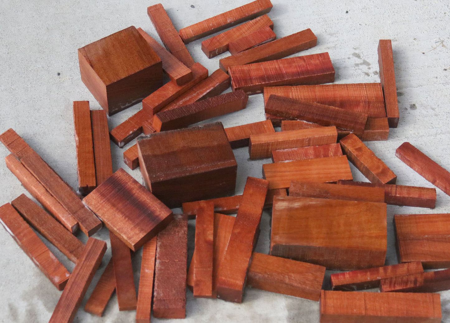 Figured Makore Cut Offs - Medium Box (MFRB)