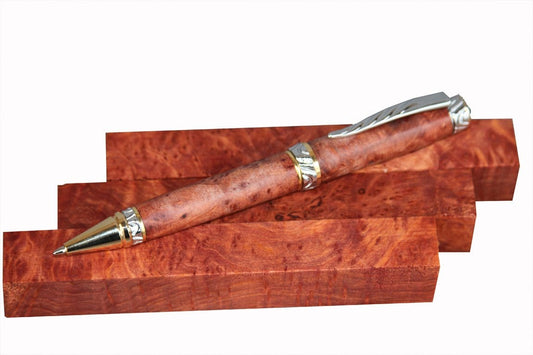 XF Figured Redwood Burl Pen Blank (5 Pack) - 3/4"