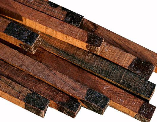Brazilian Rosewood Extra Long Pen Blank - 1/2" to 5/8"