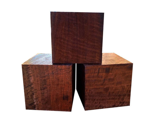 Figured Claro Walnut Bowl Blank (4" x 4" x 4")