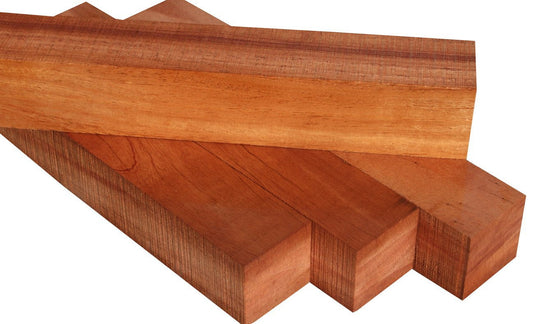 African Mahogany Vessel Blank (12" x 4" x 4")