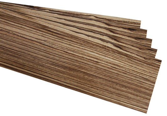 Quartersawn Zebrawood Veneer Sheet (34" x 7-1/4")