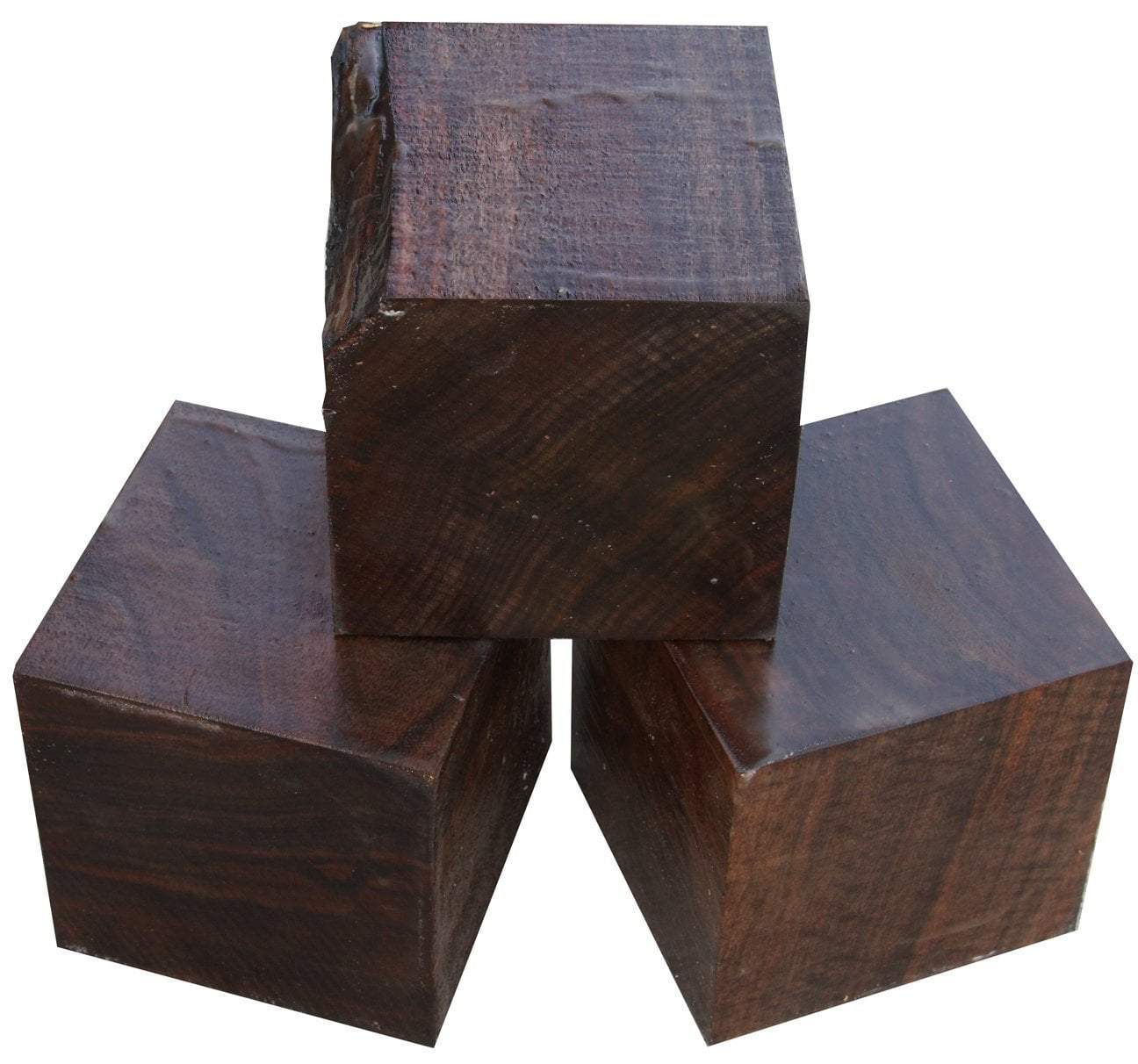 Claro Walnut Cube (3" x 3" x 3")